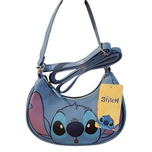 NWT! Disney Stitch Blue Shoulder Crossbody Purse